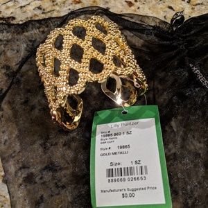 Lilly Pulitzer gold cuff bracelet - NWT